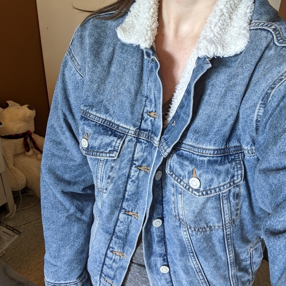 H&M &DENIM Over-Sized Lined Bomber - Picture 4 of 4